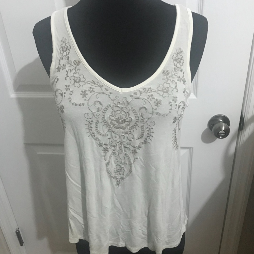 Embroidered tank top